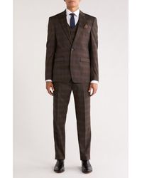ZEGARIE - Glen Plaid Mélange 3-Piece Suit - Lyst