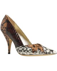 Bruno Magli Pointed-toe Lola Pump In Brown Combo At Nordstrom Rack