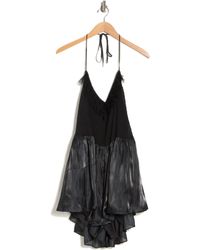 Free People - Do A Twirl Mixed Media Romper - Lyst