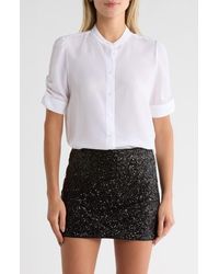 FRAME - The Frankie Puff Sleeve Shirt - Lyst
