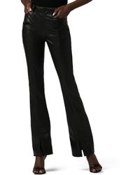 Hudson Jeans - Barbara High Waist Slit Hem Bootcut Faux Leather Pants - Lyst
