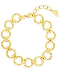 Sterling Forever - Molten Chain Bracelet - Lyst