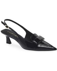 Stuart Weitzman - Sovinnie Slingback Patent Loafer Pump - Lyst