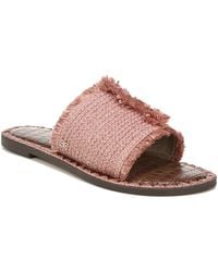 sam edelman glenda raffia slide sandal