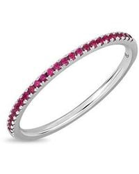 Bony Levy - 18K El Mar Ruby Stackable Ring - Lyst