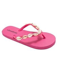 Bebe - Seashell Flip Flop - Lyst