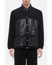 Helmut Lang - Mixed Media Hunting Jacket - Lyst