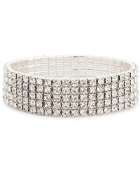 Nordstrom Rack - Crystal Pavé Stretch Bracelet - Lyst