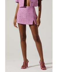 Astr - Rivka Tweed Skort - Lyst