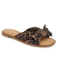 Kensie - Renata Bow Slide Sandal - Lyst