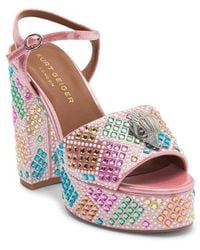 Kurt Geiger - Kensington Platform Ankle Strap Sandal - Lyst