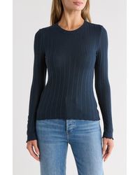 Splendid - Long Sleeve Pointelle T-Shirt - Lyst