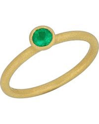 Bony Levy - El Mar 18K Emerald Stackable Ring (Nordstrom Exclusive) - Lyst