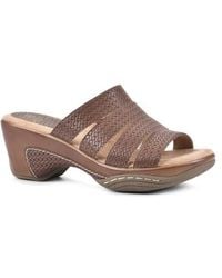 White Mountain - Woven Wedge Strap Sandals - Lyst