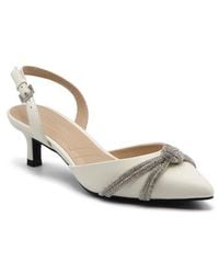 Adrienne Vittadini - Sabriel Rhinestone Bow Pump - Lyst
