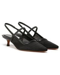 Vince - Venice Slingback Pointed Toe Kitten Heel Pump - Lyst