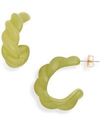 Nordstrom Rack - Resin Twist Hoop Earrings - Lyst