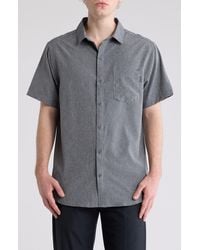 Hurley - Slub Short Sleeve Woven Shirt - Lyst