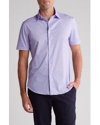 Bugatchi - Short Sleeve Woven Shirt - Lyst