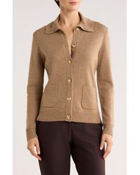 Bruno Magli - Merino Wool Cardigan Jacket - Lyst