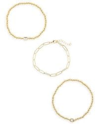 Nordstrom Rack - Demi-Fine 3-Pack Assorted Chain Bracelets - Lyst