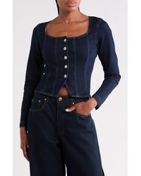 DL1961 - Bailee Denim Top - Lyst