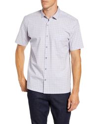 Tori Richard Archimedes Regular Fit Short Sleeve Button-up Shirt - White