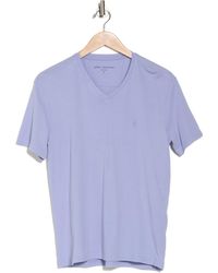John Varvatos - Nash V-neck Cotton T-shirt - Lyst