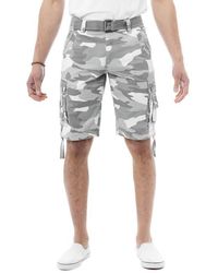 Xray Jeans - Belted Cotton Cargo Shorts - Lyst