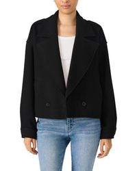 Steve Madden - Double Breasted Crop Jacket - Lyst