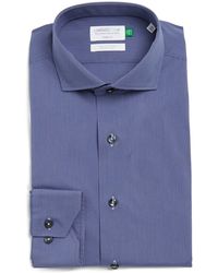 Lorenzo Uomo - Trim Fit Plaid Check Dress Shirt - Lyst