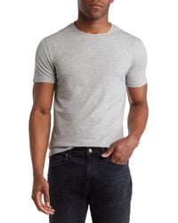 T.R. Premium - Solid Crewneck T-Shirt - Lyst