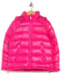 pink guess coat