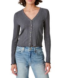Lucky Brand - Rib Button-up Top - Lyst