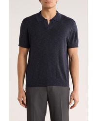 Nordstrom - Cotton & Linen Blend Polo Sweater - Lyst