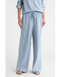 Theory - Free Flow Linen Blend Drawstring Pants - Lyst