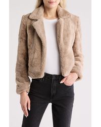 Blank NYC - Faux Fur Crop Jacket - Lyst