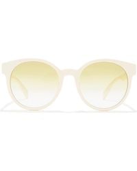 McQueen - 55Mm Gradient Round Sunglasses - Lyst
