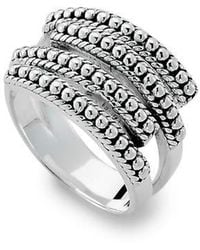 Samuel B. - Sterling Multi-Row Beaded Design Ring - Lyst