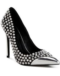LONDON RAG - Super Fan Diamante Embellished Pump - Lyst