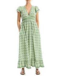 green blazer dress zara Tessa Tiered Maxi Dress main image 0