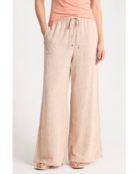 Max Studio - Crinkled Drawstring Waist Pants - Lyst