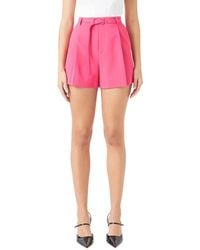 Endless Rose - Belted High Waist Shorts - Lyst