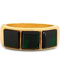 Kenneth Jay Lane - Crystal Hinged Bangle Bracelet - Lyst