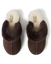 Dearfoams - Sydney Water Resistant Genuine Shearling Scuff Slipper - Lyst