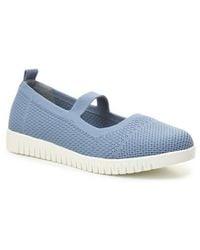 Taryn Rose - Flexible Mary Jane Slip On Flat - Lyst