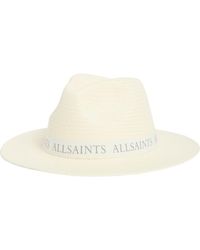 AllSaints - Straw Fedora - Lyst