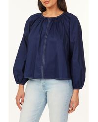 Scotch & Soda - Topstitch Peasant Top - Lyst