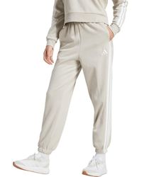 adidas - 3-Stripes Fleece Sweatpants - Lyst