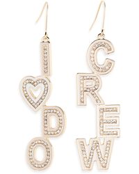 Leith - Mismatched 'i Do Crew' Linear Drop Earrings - Lyst